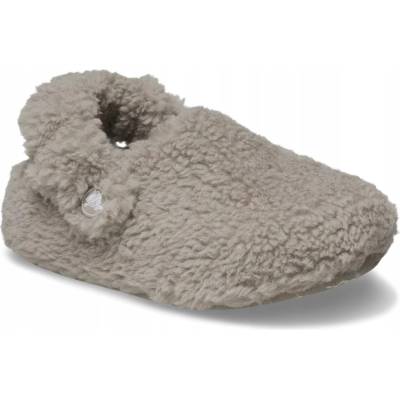 Crocs detské papuče s pásikom béžové