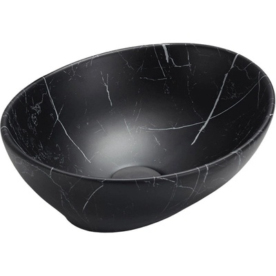 Mexen Elza надплотова мивка 40 x 33 см, черен камък - 21014099 (21014099)