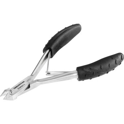 Tweezerman Wide Grip Cuticle Nipper klieštiky na nechtovú kožičku s ergonomickou rukoväťou