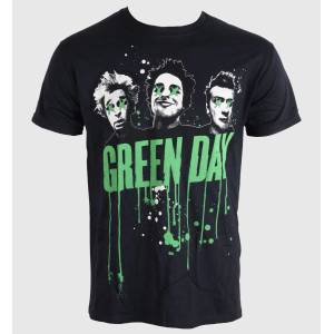 ROCK OFF мъжка тениска Green Day - Капки - Черен - ROCK OFF - GDTS02