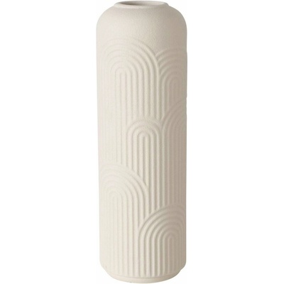 Boltze Váza z kameniny ALIETTE, 25 cm, krémová