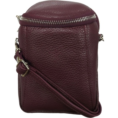 Vera Pelle crossbody kabelka kožená vínová 7729