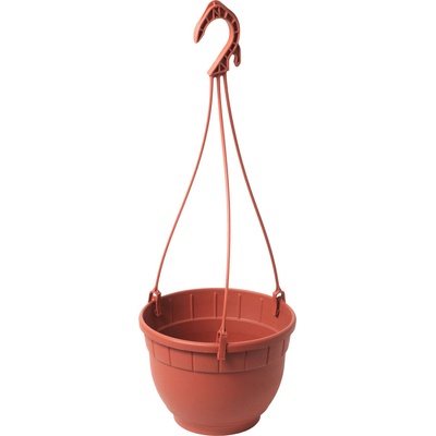 Nicoli Květináč Siena závěsný s miskou terakota 18 cm
