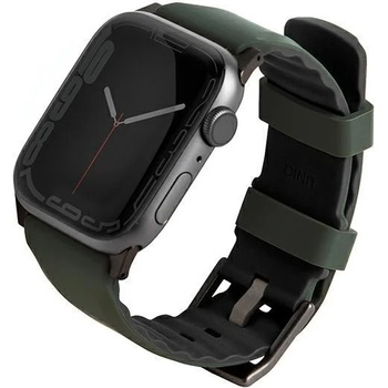 UNIQ Каишка UNIQ Linus за Apple Watch Series 4/5/6/7/8/SE/SE2/Ultra, 42/44/45mm, силиконова, зелена (Uni000694-0)