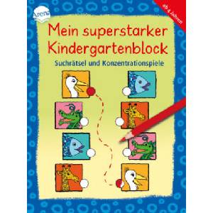 Mein superstarker Kindergartenblock. Suchrätsel und Konzentrationsspiele | Katrin Merle, Antje Bohnstedt, Katja Schmiedeskamp, Katrin Merle, Antje Bohnstedt (ISBN: 9783401717449)