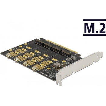 Delock PCI Express x16 карта - 4 x вътрешен NVMe M. 2 Key M - Съединение