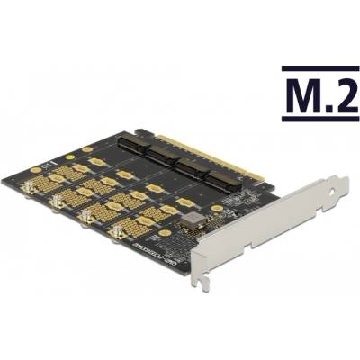 Delock PCI Express x16 карта - 4 x вътрешен NVMe M. 2 Key M - Съединение