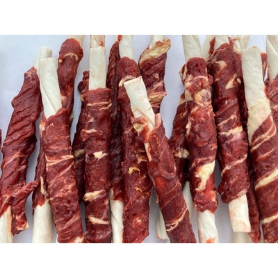 Buvolia tyčka obalená hovädzím a treskou 100 g
