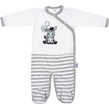 New Baby Dojčenský bavlnený overal Zebra exclusive