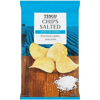 Tesco Bramborové lupínky smažené solené 150 g