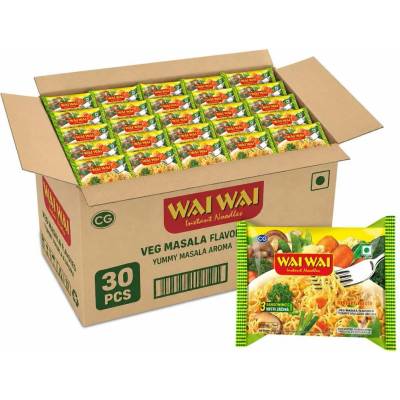 Wai Wai Instantní nudle zeleninové 30 x 75 g