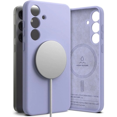 Ringke Magsafe Калъф за Samsung S25 Plus, Ringke Silicone Magnetic Case, Лилав (8800274968806)