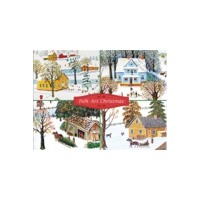 Folk Art Christmas Deluxe Notecard Collection Galison