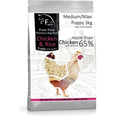 Fresh Farm Puppy 2-8 Medium & Maxi Chicken & Rice 3 kg