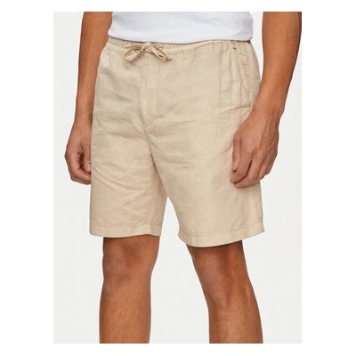 Pepe Jeans Шорти от плат Relaxed Linen Smart Shorts PM801093 Бежов Regular Fit (Relaxed Linen Smart Shorts PM801093)