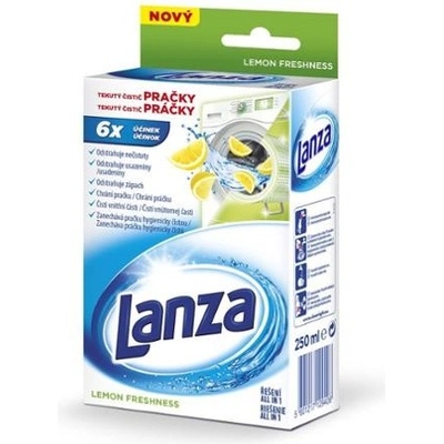 Lanza Lemon, Tekutý čistič práčky s vôňou citrónu 250 ml