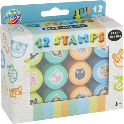 Grafix Sada 12 samonamáčitelných razítek se zvířátky – Zbozi.Blesk.cz