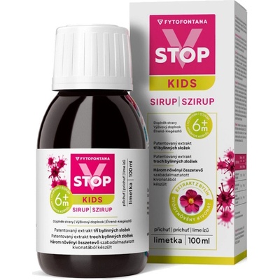 Fytofontana V-STOP Kids 6m+ limetka sirup 100 ml