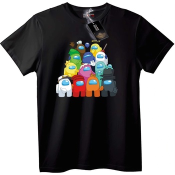NOONEBRAND Тениска Among Us Екип - 2XL, White