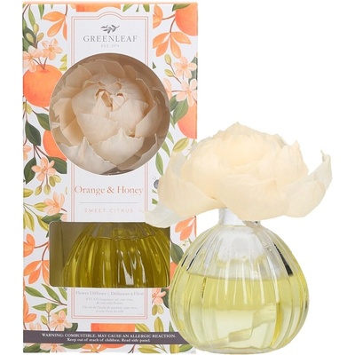 Greenleaf Květinový difuzér Orange & Honey oranžová 236 ml