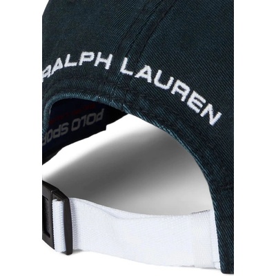 Ralph Lauren Памучна шапка с козирка Polo Ralph Lauren в черно с апликация 710968733 (710968733)