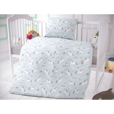 Kvalitex povlečení Unicorn šedé 95 x 135 45 x 60 cm