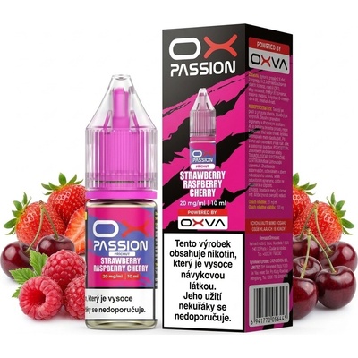 Oxva Ox Passion Salts Strawberry Raspberry Cherry 10 ml 10 mg
