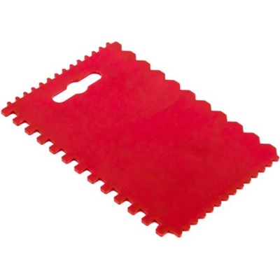 KUBALA Plastová špachtľa s ozubenou hranou 90x135mm