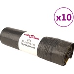 vidaXL Торбички за боклук с връзки 250 бр черни 35 л (155342)
