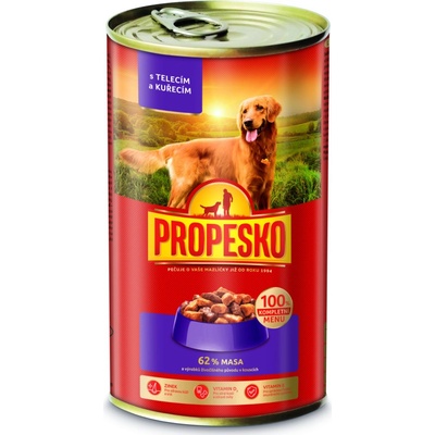 Propesko Adult kúsky teľacie kuracie v omáčke 1240 g