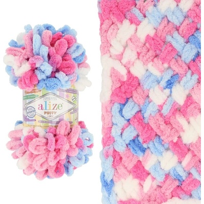 Alize Puffy Color 6525 fuksiovo modrá