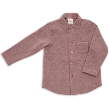 Engel Детско вълнено яке Engel Kids' Shirt - Rose Melange - размер 128 (EU) (703-5395-0212)