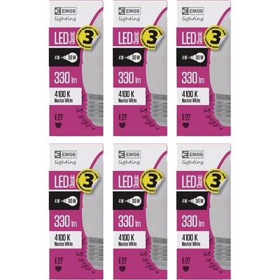 Emos LED žiarovka Classic Candle 4W E27 neutrálna biela