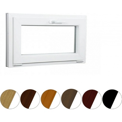 ALUPLAST Sklopné plastové okno bílé 90x40 – Zbozi.Blesk.cz