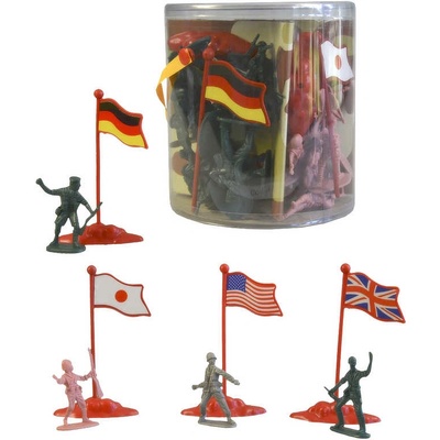 Zz1 Vojáci army set plastové figurky vojenské 5cm se zbraněmi s doplňky v tubě – Zbozi.Blesk.cz