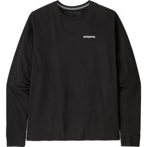 Patagonia P-6 Logo Responsibili Tee LS Размер: M / Цвят: черен