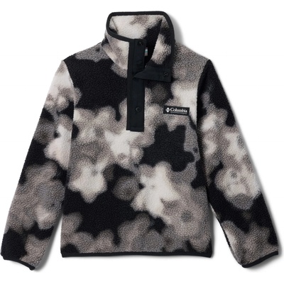Columbia Детски поларен пуловер Columbia Kid's Helvetia II Printed Half Snap Fleece Fleece jumper - Black Dyeflower / Black - размер 8 Years (704-4212-1116)