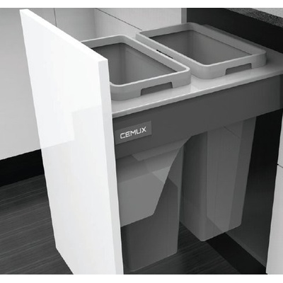 Cemux Bins sorter + A Box antracit 45/2 2 x 27 L