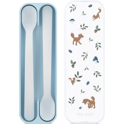 Little Dutch Lžičky 2 ks s pouzdrem Forest Friends