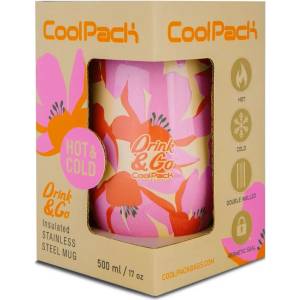 COOLPACK Чаша за кафе Coolpack - MISS 500 ml - FLORES ROSA