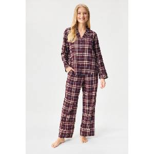 Tommy Hilfiger Пижама Tommy Hilfiger LS FLNL SET дълга (UW0UW06158_pyz)