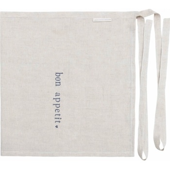 Bastion Collections Ľanová zástera do pása Naturel Bon Appetit