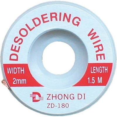 Zhongdi Electronic Tools Lanko pro odsávání cínu 2mm/1.5m Zhongdi ZD-180