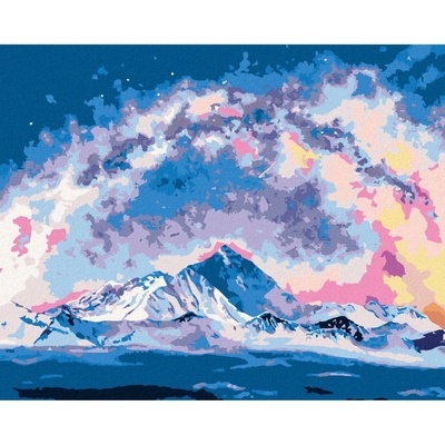 Zuty Malování podle čísel MOUNT EVEREST POD MLÉČNOU DRÁHOU