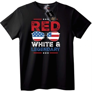 NOONEBRAND Тениска Червено Бяло & Легендарно - 2XL, White