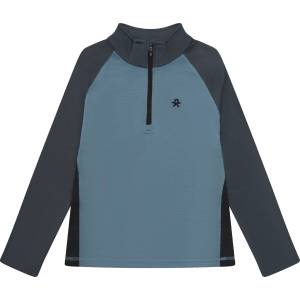 Color Kids Детски поларен пуловер Color Kids Kid's Fleece Stretch Colorblock Fleece jumper - Windward Blue - размер 134 (EU) (704-6330-0218)