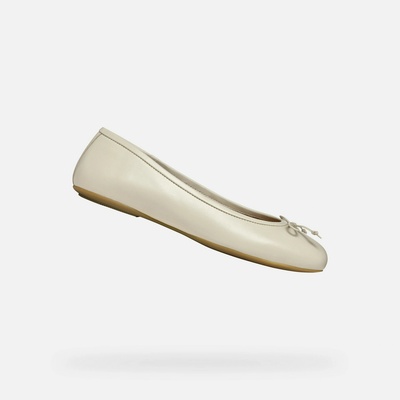 Geox Кремави дамски балеринки Geox Palmaria Geox | Byal | ЖЕНИ | 36