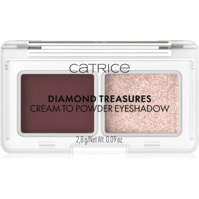 Catrice Diamond Treasures duo oční stíny 060 Burgundy Glitz 2,8 g