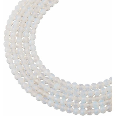 Koráliky z minerálu Opalit 3mm brúsené - 18 cm