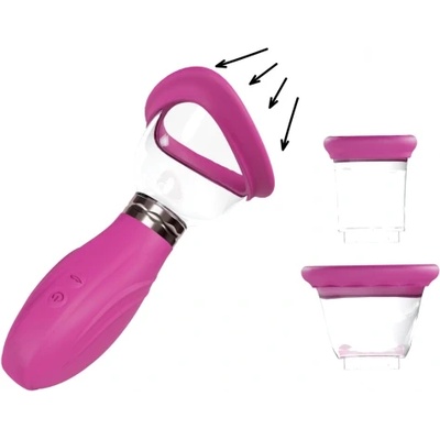 Shots Toys Автоматична вагинална помпа с 3 чашки Delightful